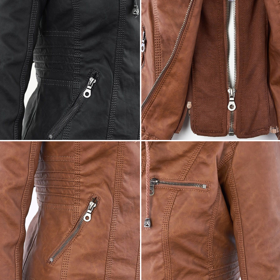 Vanessa ™ - Vegan Leather Winter Jacket